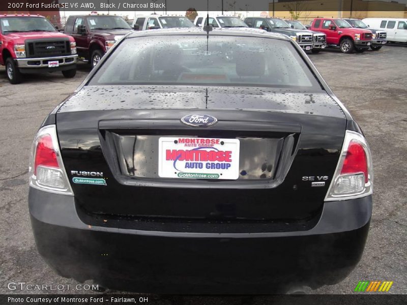 Black / Charcoal Black 2007 Ford Fusion SE V6 AWD