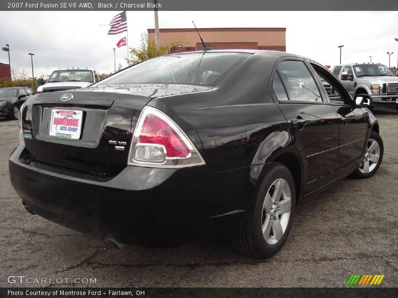 Black / Charcoal Black 2007 Ford Fusion SE V6 AWD
