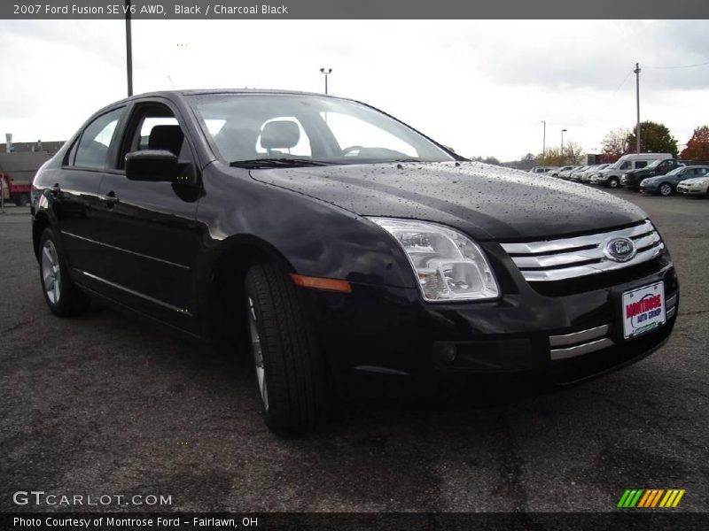 Black / Charcoal Black 2007 Ford Fusion SE V6 AWD