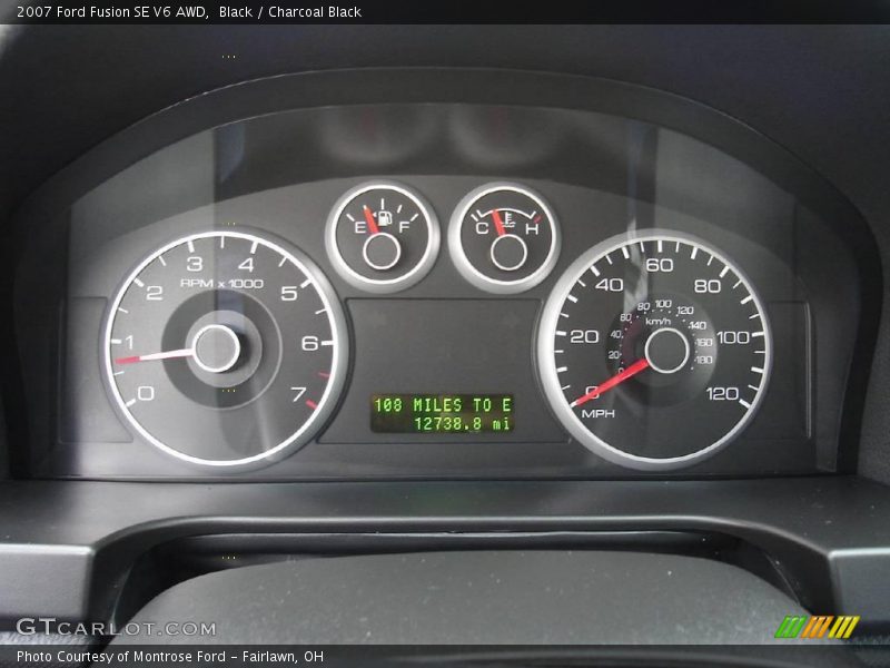 Black / Charcoal Black 2007 Ford Fusion SE V6 AWD