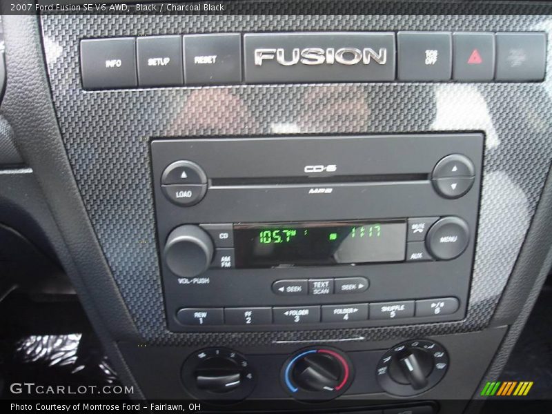 Black / Charcoal Black 2007 Ford Fusion SE V6 AWD