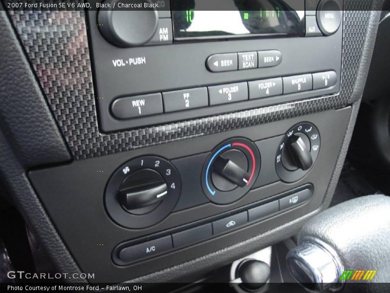 Black / Charcoal Black 2007 Ford Fusion SE V6 AWD