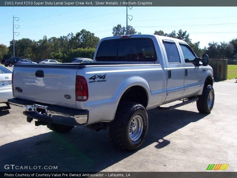 Silver Metallic / Medium Graphite 2001 Ford F250 Super Duty Lariat Super Crew 4x4