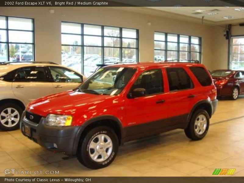 Bright Red / Medium Graphite 2002 Ford Escape XLT V6