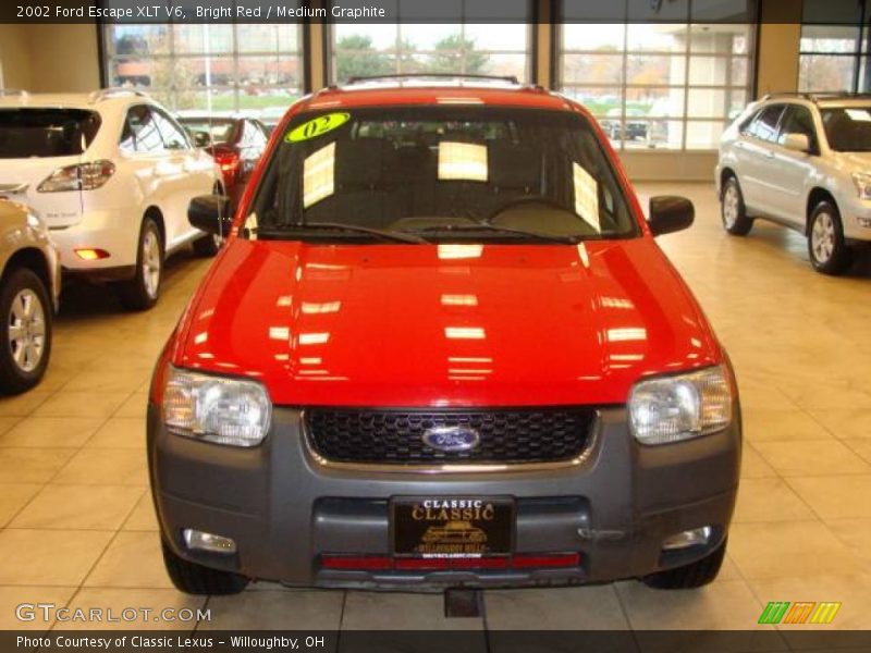 Bright Red / Medium Graphite 2002 Ford Escape XLT V6