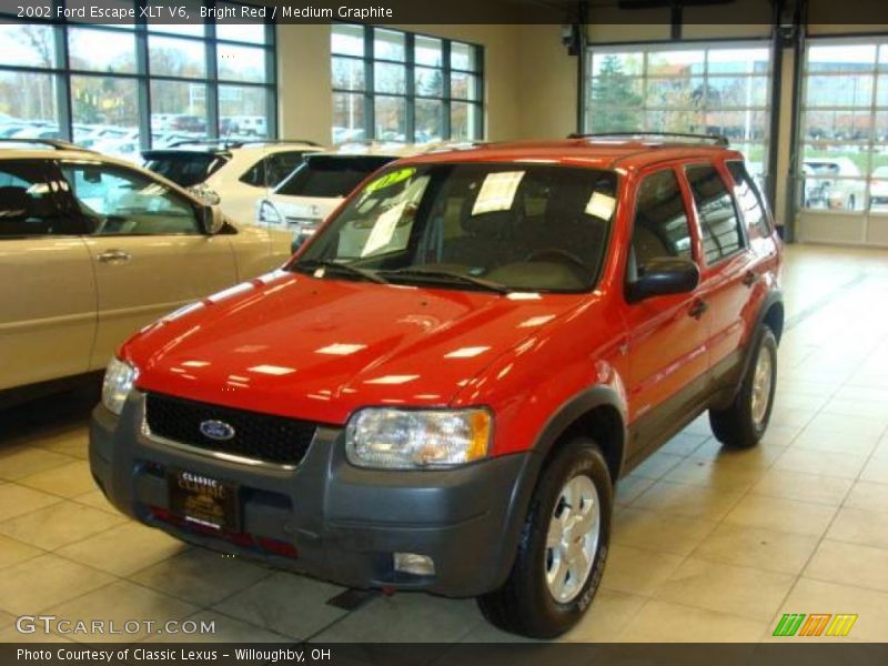 Bright Red / Medium Graphite 2002 Ford Escape XLT V6