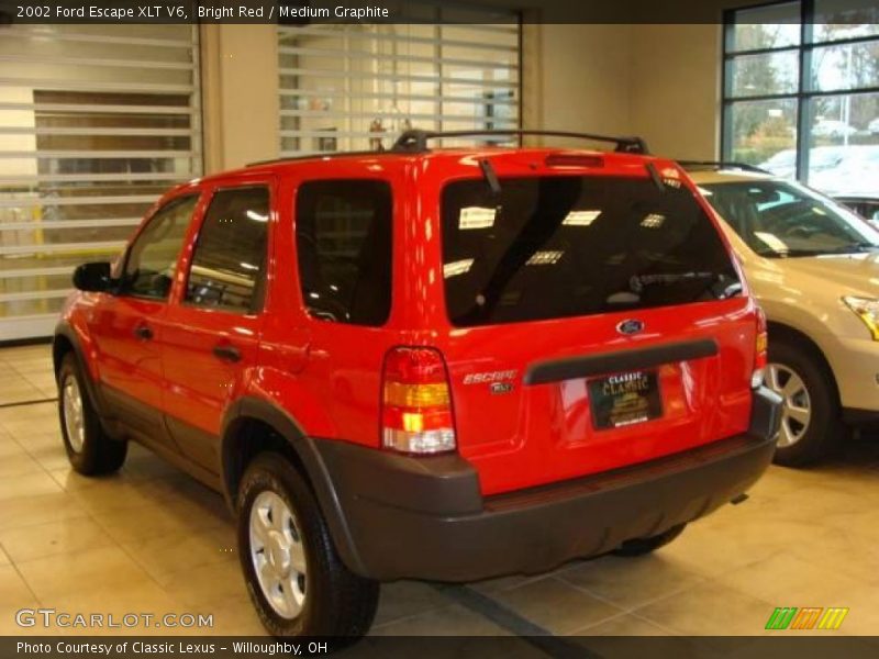 Bright Red / Medium Graphite 2002 Ford Escape XLT V6