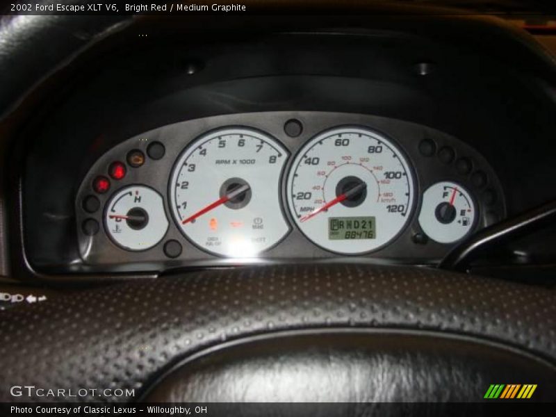 Bright Red / Medium Graphite 2002 Ford Escape XLT V6