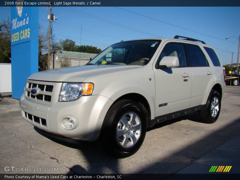 Light Sage Metallic / Camel 2008 Ford Escape Limited