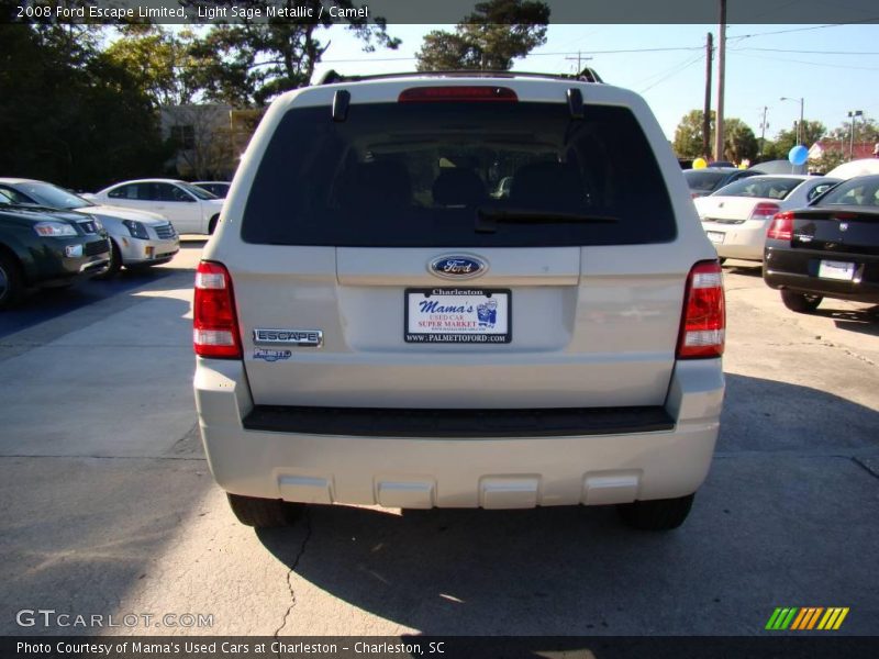 Light Sage Metallic / Camel 2008 Ford Escape Limited