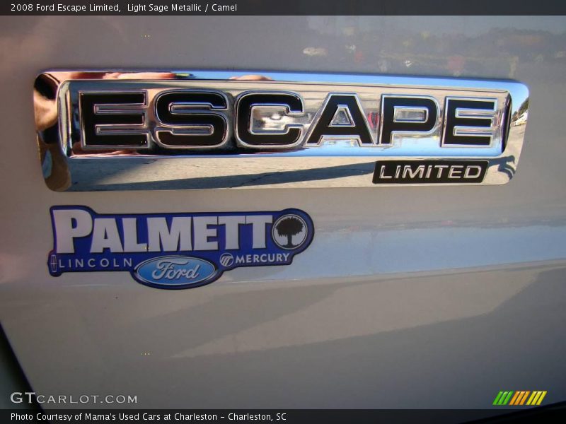 Light Sage Metallic / Camel 2008 Ford Escape Limited
