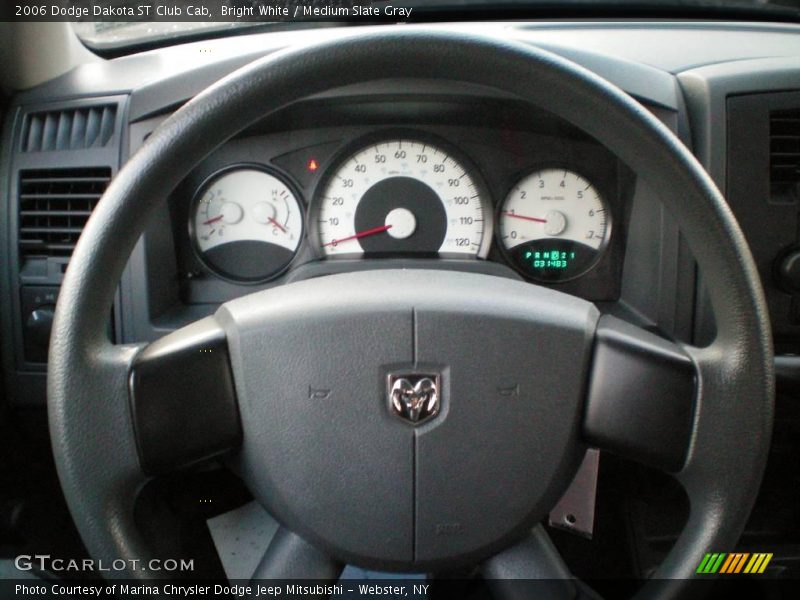 Bright White / Medium Slate Gray 2006 Dodge Dakota ST Club Cab