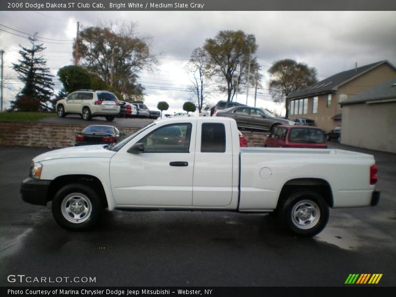 Bright White / Medium Slate Gray 2006 Dodge Dakota ST Club Cab