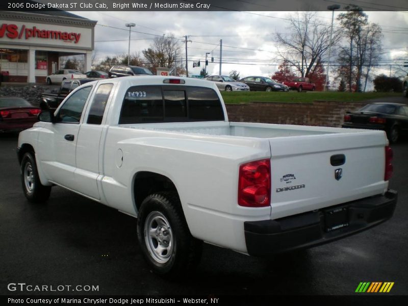 Bright White / Medium Slate Gray 2006 Dodge Dakota ST Club Cab
