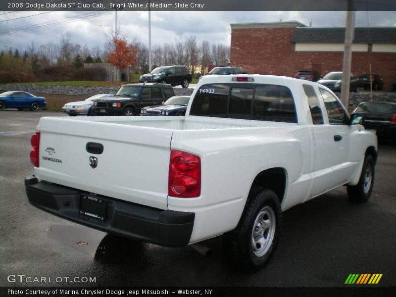 Bright White / Medium Slate Gray 2006 Dodge Dakota ST Club Cab