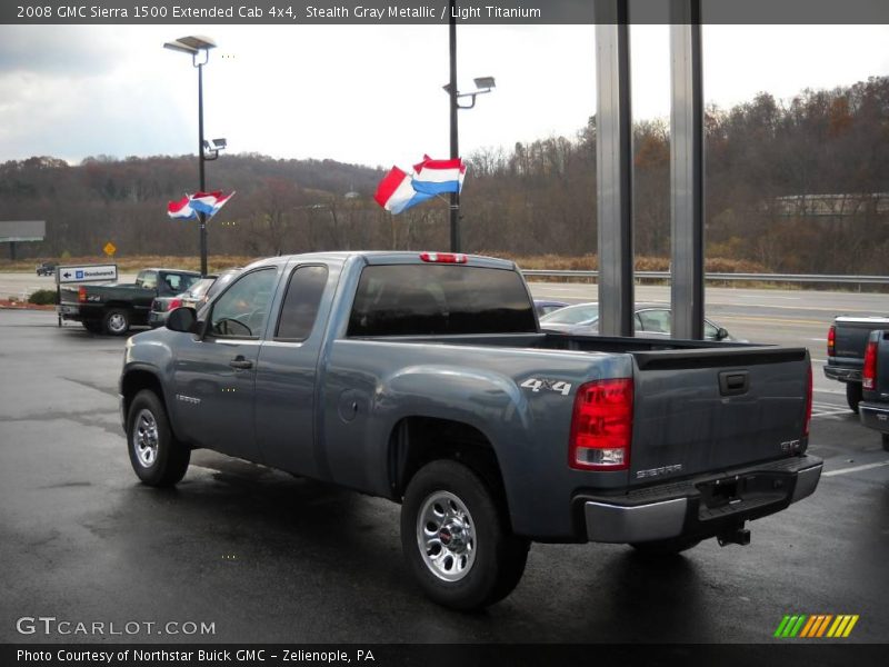 Stealth Gray Metallic / Light Titanium 2008 GMC Sierra 1500 Extended Cab 4x4