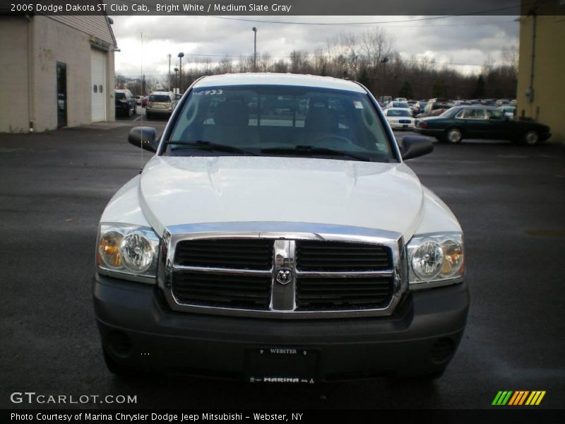 Bright White / Medium Slate Gray 2006 Dodge Dakota ST Club Cab
