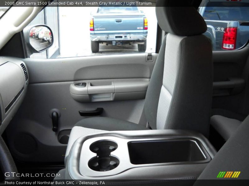 Stealth Gray Metallic / Light Titanium 2008 GMC Sierra 1500 Extended Cab 4x4