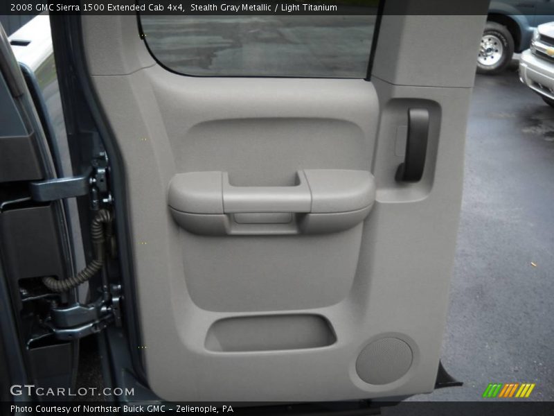 Stealth Gray Metallic / Light Titanium 2008 GMC Sierra 1500 Extended Cab 4x4