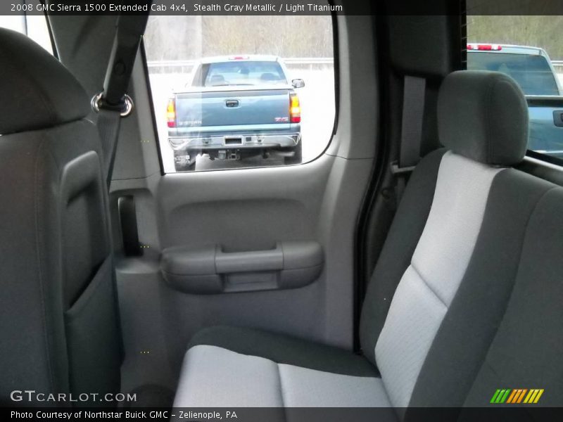 Stealth Gray Metallic / Light Titanium 2008 GMC Sierra 1500 Extended Cab 4x4