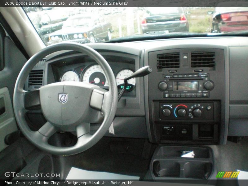 Bright White / Medium Slate Gray 2006 Dodge Dakota ST Club Cab