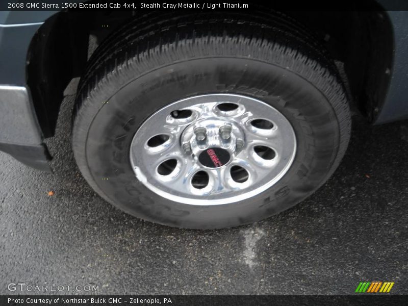 Stealth Gray Metallic / Light Titanium 2008 GMC Sierra 1500 Extended Cab 4x4