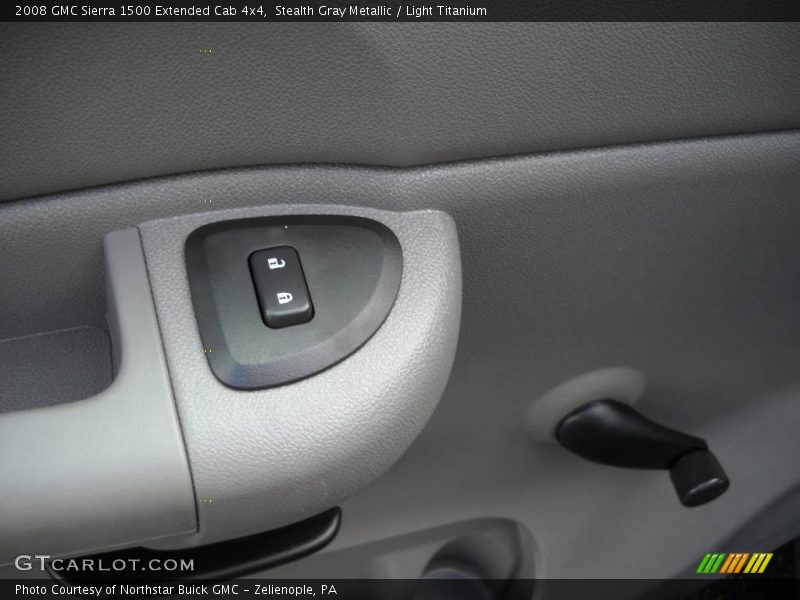 Stealth Gray Metallic / Light Titanium 2008 GMC Sierra 1500 Extended Cab 4x4