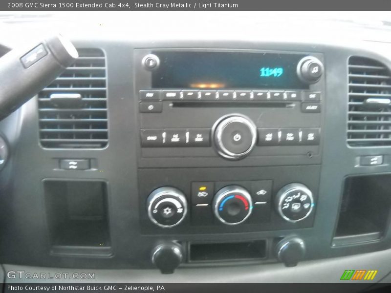 Stealth Gray Metallic / Light Titanium 2008 GMC Sierra 1500 Extended Cab 4x4