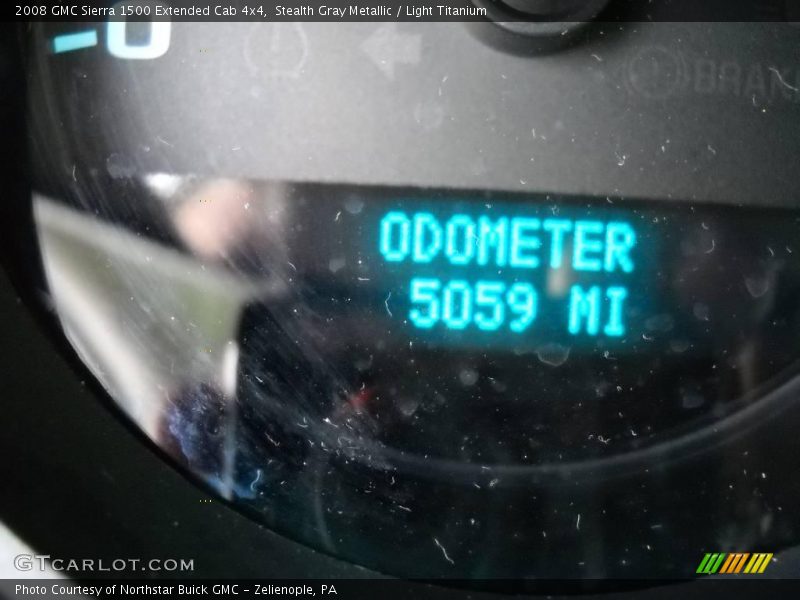 Stealth Gray Metallic / Light Titanium 2008 GMC Sierra 1500 Extended Cab 4x4