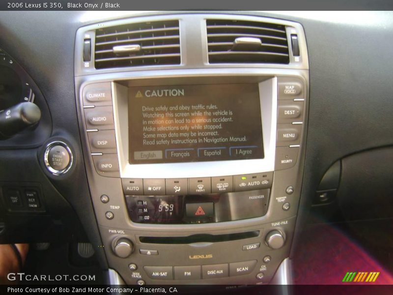 Black Onyx / Black 2006 Lexus IS 350