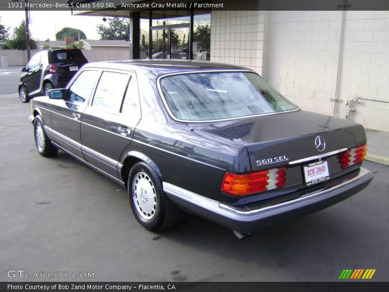 Anthracite Gray Metallic / Parchment 1991 Mercedes-Benz S Class 560 SEL