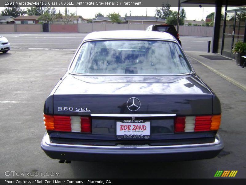 Anthracite Gray Metallic / Parchment 1991 Mercedes-Benz S Class 560 SEL