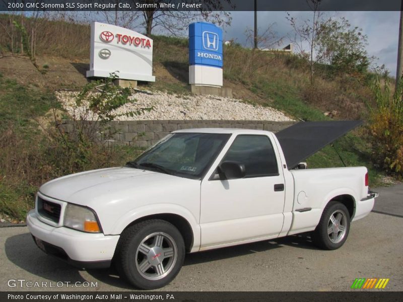 Summit White / Pewter 2000 GMC Sonoma SLS Sport Regular Cab