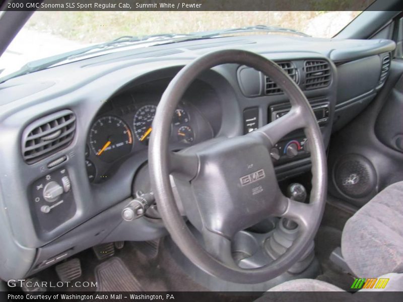Summit White / Pewter 2000 GMC Sonoma SLS Sport Regular Cab