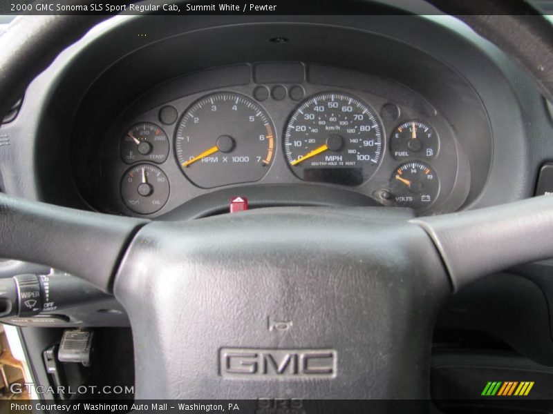 Summit White / Pewter 2000 GMC Sonoma SLS Sport Regular Cab