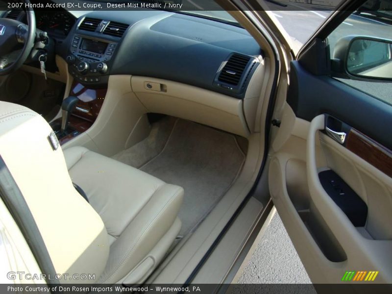 Desert Mist Metallic / Ivory 2007 Honda Accord EX-L Coupe