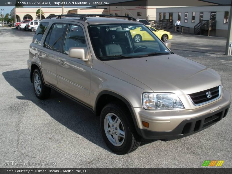 Naples Gold Metallic / Dark Gray 2000 Honda CR-V SE 4WD