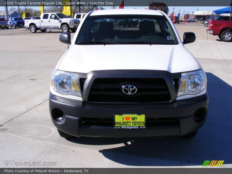 Super White / Graphite Gray 2006 Toyota Tacoma Regular Cab