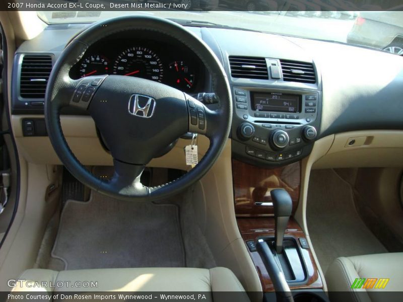 Desert Mist Metallic / Ivory 2007 Honda Accord EX-L Coupe