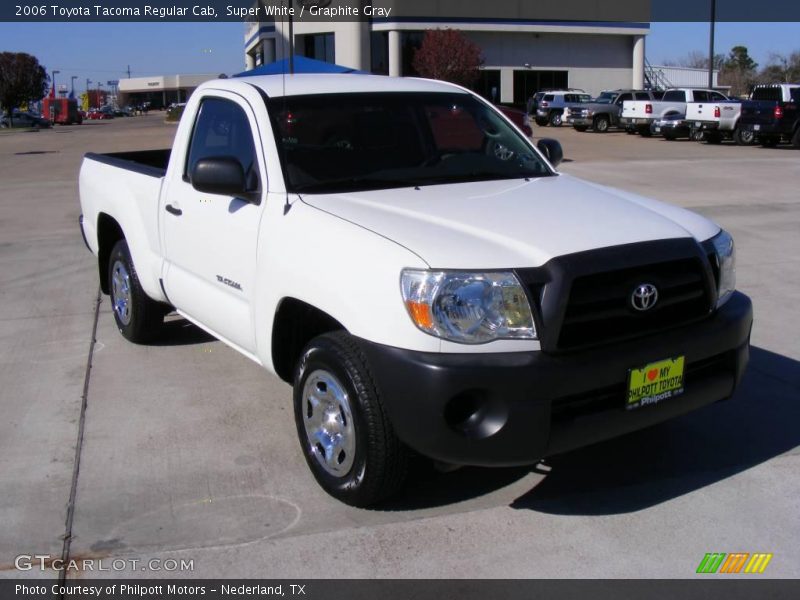 Super White / Graphite Gray 2006 Toyota Tacoma Regular Cab
