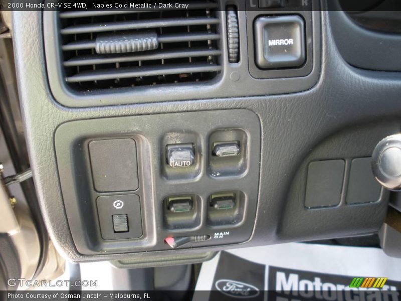 Naples Gold Metallic / Dark Gray 2000 Honda CR-V SE 4WD