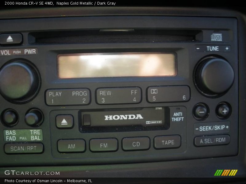 Naples Gold Metallic / Dark Gray 2000 Honda CR-V SE 4WD