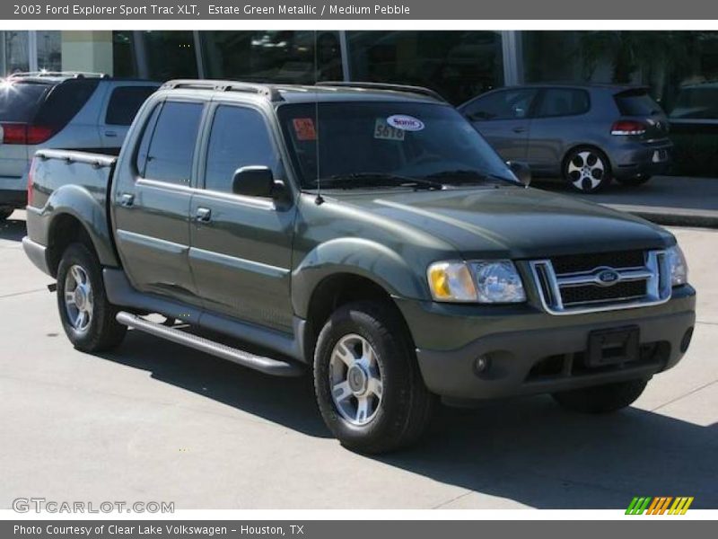 Estate Green Metallic / Medium Pebble 2003 Ford Explorer Sport Trac XLT
