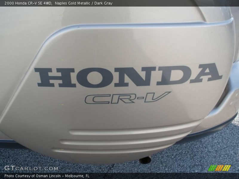 Naples Gold Metallic / Dark Gray 2000 Honda CR-V SE 4WD