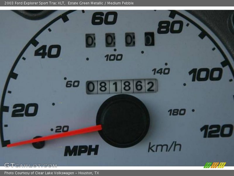 Estate Green Metallic / Medium Pebble 2003 Ford Explorer Sport Trac XLT