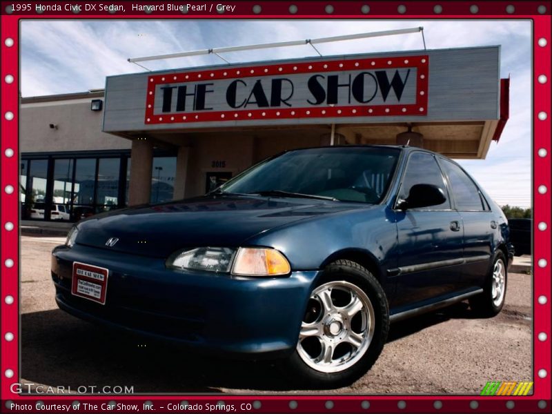 Harvard Blue Pearl / Grey 1995 Honda Civic DX Sedan