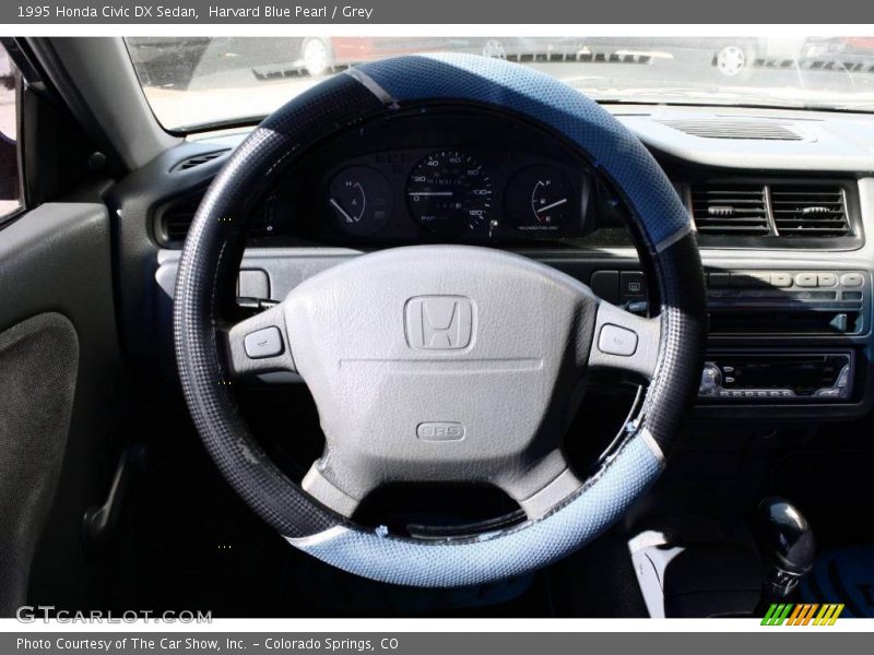 Harvard Blue Pearl / Grey 1995 Honda Civic DX Sedan