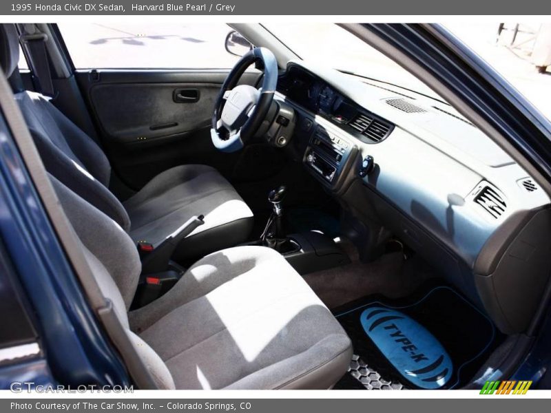 Harvard Blue Pearl / Grey 1995 Honda Civic DX Sedan