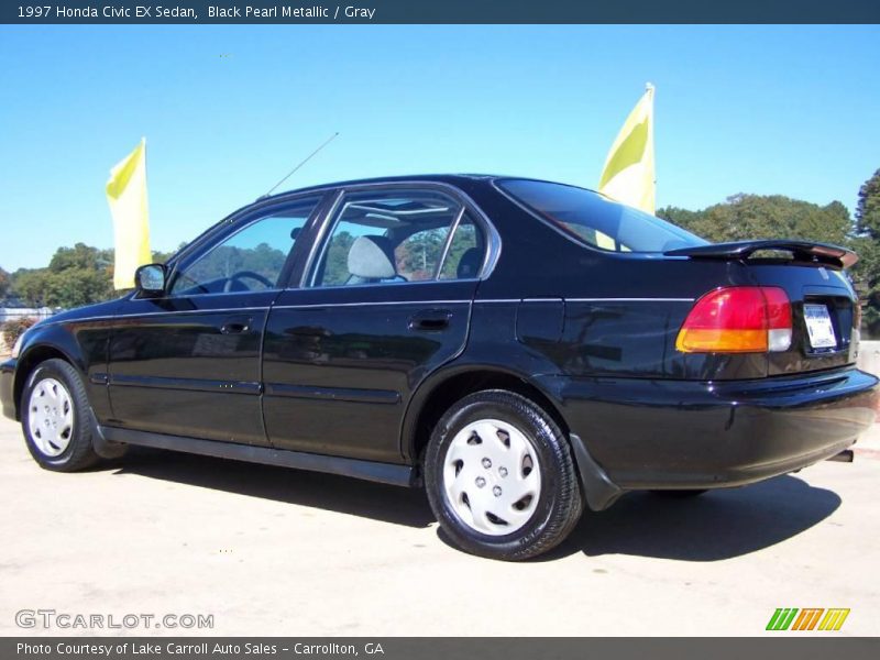 Black Pearl Metallic / Gray 1997 Honda Civic EX Sedan