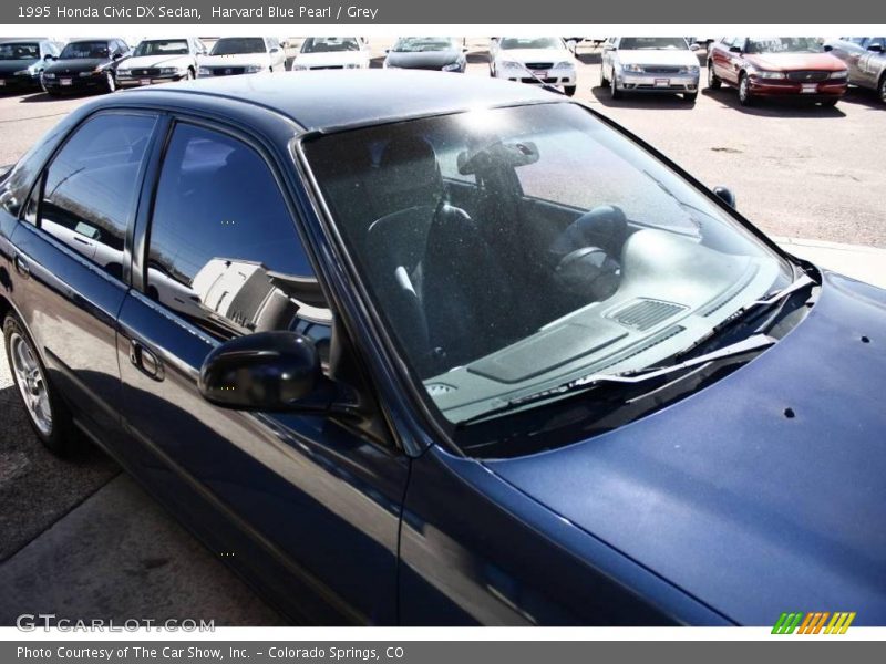 Harvard Blue Pearl / Grey 1995 Honda Civic DX Sedan